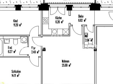 Wohnung zur Miete 750 € 3 Zimmer 80 m² 1. Geschoss Connewitz Leipzig 04277