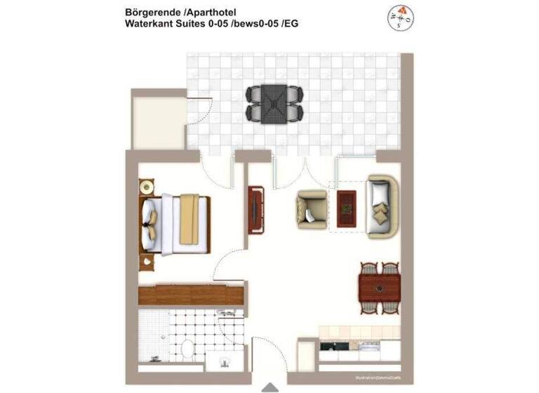 Wohnung zum Kauf 259.000 € 2 Zimmer 49 m² EG Börgerende Börgerende-Rethwisch 18211