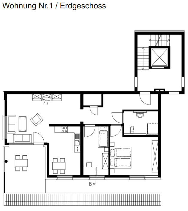 Wohnung zur Miete 1.170 € 3,5 Zimmer 96 m²<br/>Wohnfläche 01.02.2025<br/>Verfügbarkeit Meierhofweg 9 St Blasien St. Blasien 79837