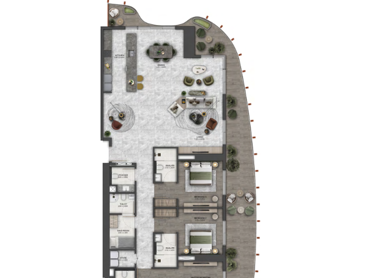 Wohnung zum Kauf - Erstbezug provisionsfrei 1.754.550 € 4 Zimmer 223,2 m² Dubai