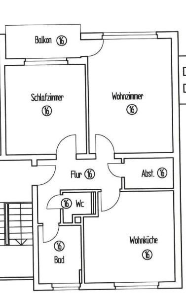 Wohnung zum Kauf provisionsfrei 230.000 € 2,5 Zimmer 67,8 m²<br/>Wohnfläche 3.<br/>Geschoss Wedekindweg 5 Waldkolonie Darmstadt 64293