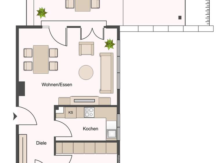 Wohnung zum Kauf 233.000 € 2 Zimmer 59 m² Scheuern Gernsbach 76593