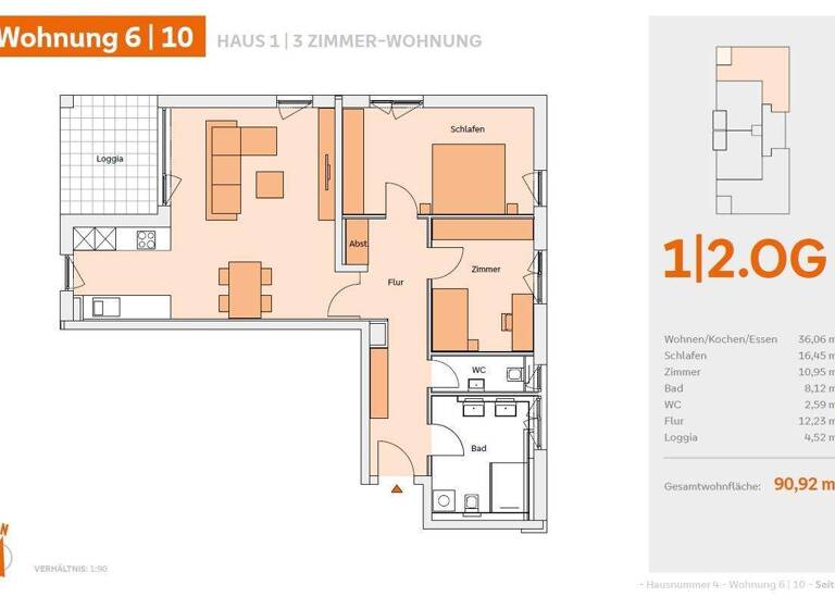 Wohnung zum Kauf - Erstbezug 475.000 € 3 Zimmer 90,9 m² Pfaffenhofen Pfaffenhofen an der Roth 89284