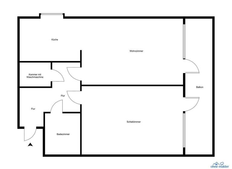 Wohnung zum Kauf provisionsfrei 229.000 € 2 Zimmer 66 m² Kaarst-West Kaarst 41564
