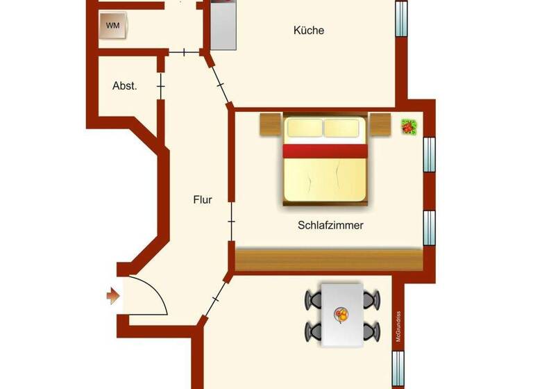 Wohnung zur Miete 1.050 € 2,5 Zimmer 84 m² Radebeul 01445