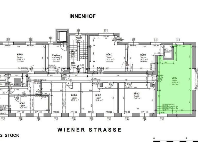 Bürofläche zur Miete 821 € 1 Zimmer 50,5 m² Bürofläche Schwechat 2320