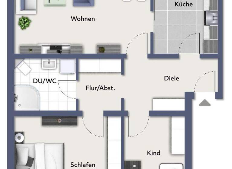 Wohnung zum Kauf 210.000 € 3 Zimmer 82 m² 3. Geschoss Hiltrup Münster / Hiltrup 48165