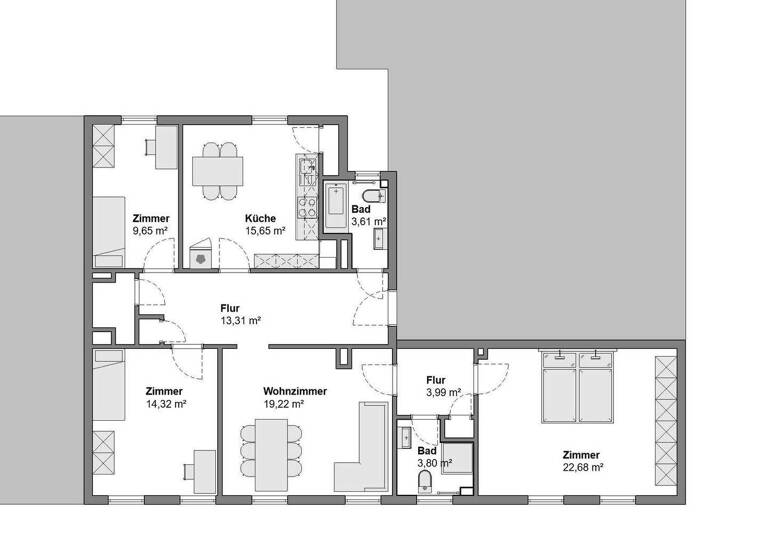 Wohnung zum Kauf provisionsfrei 165.000 € 4 Zimmer 109 m² 2. Geschoss Geestemünde Bremerhaven 27570