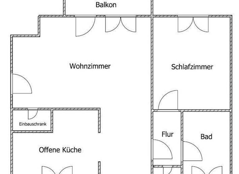 Wohnung zur Miete 846 € 2 Zimmer 59,1 m² frei ab 28.03.2026 Volkardeyer Weg 11 Lichtenbroich Düsseldorf 40472