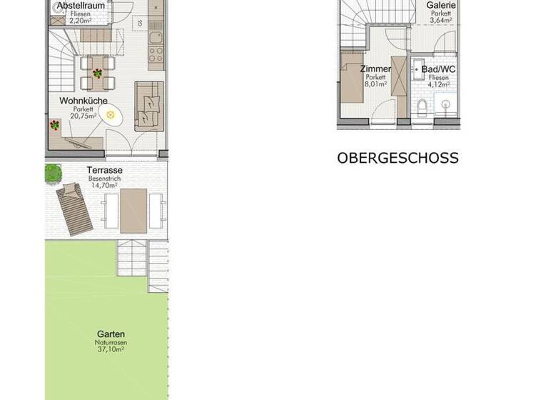 Maisonette zum Kauf provisionsfrei 222.427 € 3 Zimmer 55,1 m² Wildon 8410