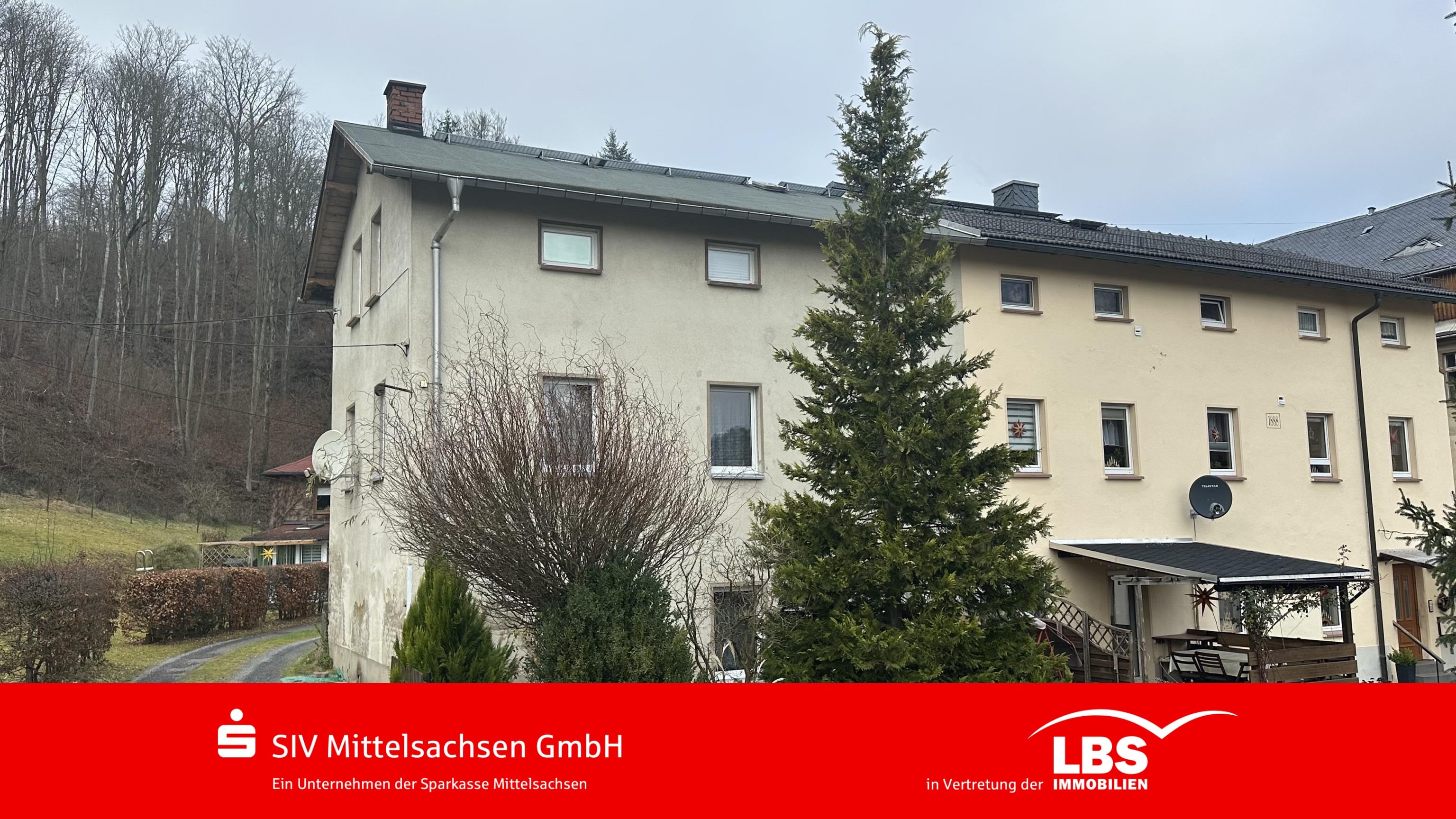 Doppelhaushälfte zum Kauf 55.000 € 7 Zimmer 100 m²<br/>Wohnfläche 2.129 m²<br/>Grundstück ab sofort<br/>Verfügbarkeit Schellenberg Leubsdorf 09573