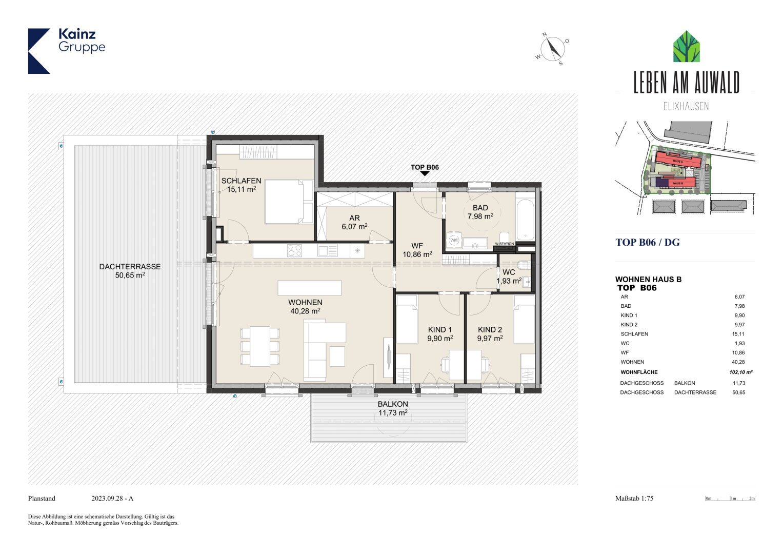 Wohnung zum Kauf 563.000 € 4 Zimmer 102,1 m²<br/>Wohnfläche 2.<br/>Geschoss Elixhausen 5161