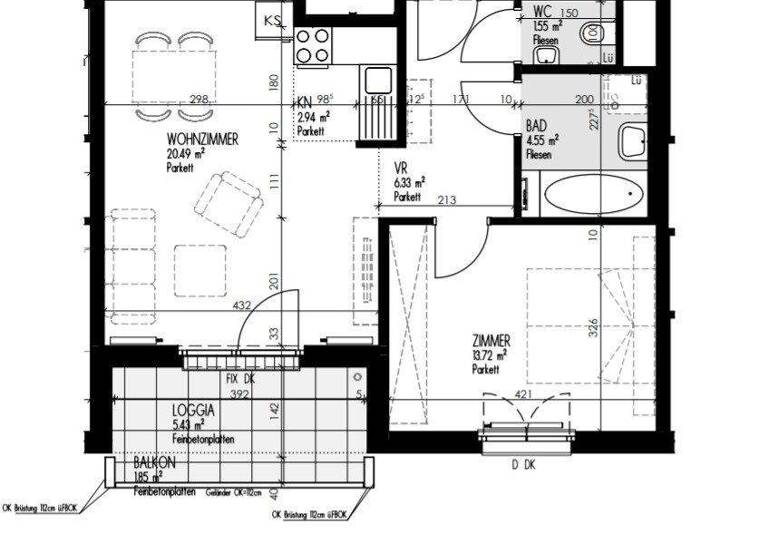 Wohnung zur Miete 854 € 2 Zimmer 50 m² 6. Geschoss Laaer-Berg-Straße 110 Wien 1100