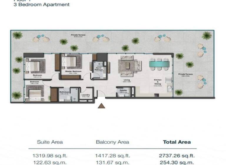 Wohnung zum Kauf - Erstbezug provisionsfrei 989.292 € 4 Zimmer 254,3 m² Dubai