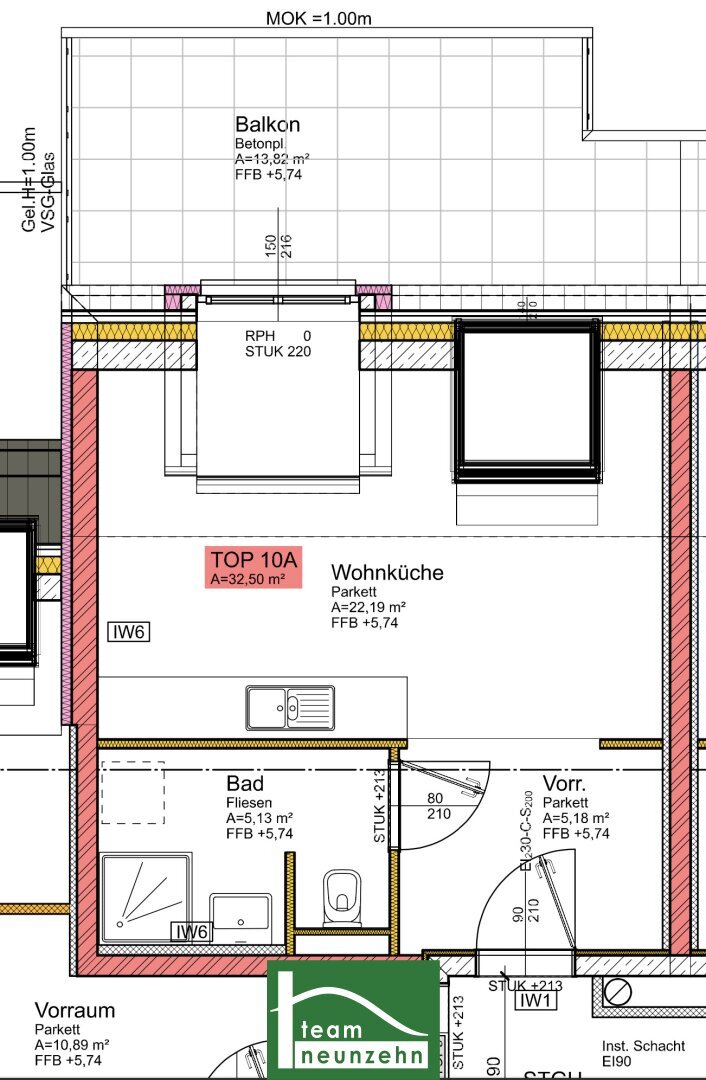 Wohnung zum Kauf 309.001 € 1 Zimmer 32,1 m²<br/>Wohnfläche 2.<br/>Geschoss Donauwartesteig 14 Wien 1190