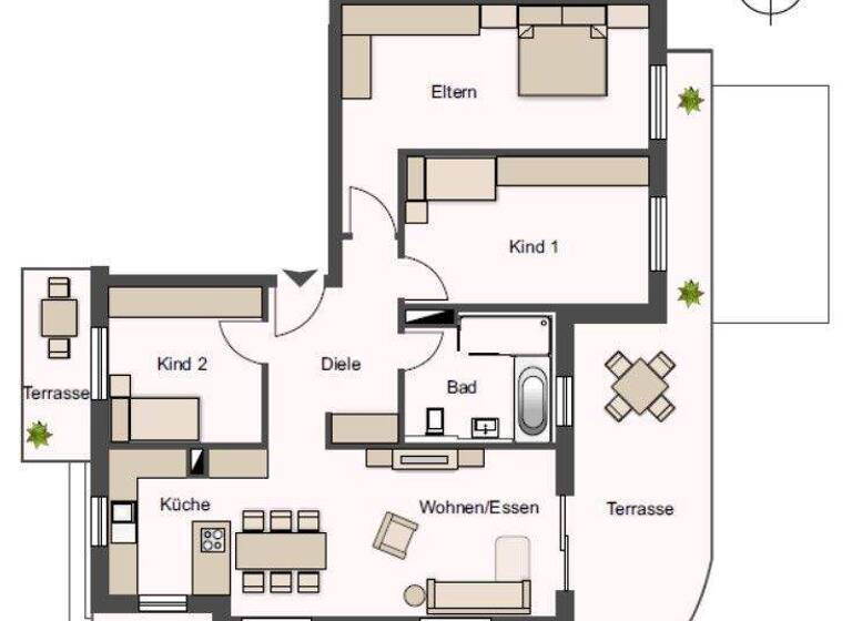 Wohnung zur Miete - Erstbezug 1.815 € 4 Zimmer 114,9 m² Auenstein Auenstein-Ilsfeld 74360
