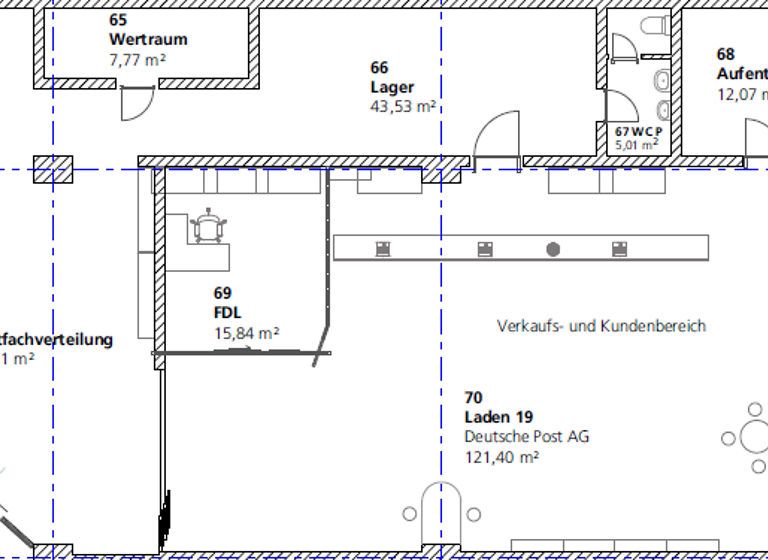Verkaufsfläche zur Miete 14,46 € Platz der Befreiung 1 Zentrum Schwedt/Oder 16303
