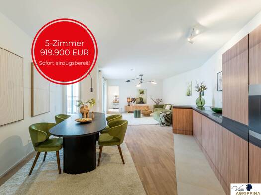 Wohnung zum Kauf - Erstbezug 919.900 € 5 Zimmer 129,9 m² 1. Geschoss Köln 50668