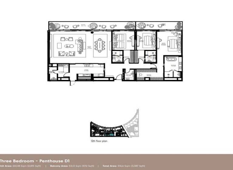 Penthouse zum Kauf - Erstbezug provisionsfrei 1.615.900 € 4 Zimmer 314,6 m² Sharjah