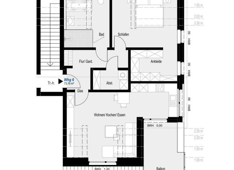 Wohnung zur Miete 880 € 2 Zimmer 73,2 m² Rheine 48429