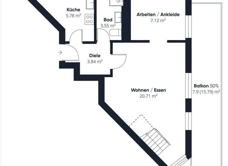 Wohnung zum Kauf 395.000 € 3 Zimmer 59,7 m² Westerham Taufkirchen 82024