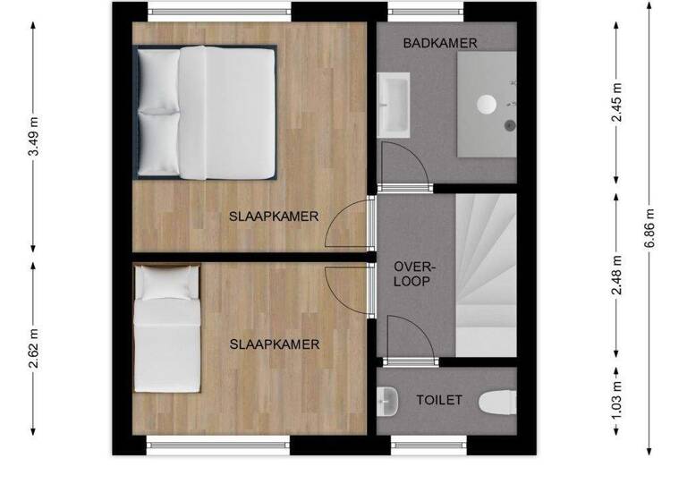 Reihenendhaus zum Kauf 297.500 € 3 Zimmer 91 m² 305 m² Grundstück Kerkrade / Terwinselen 6467