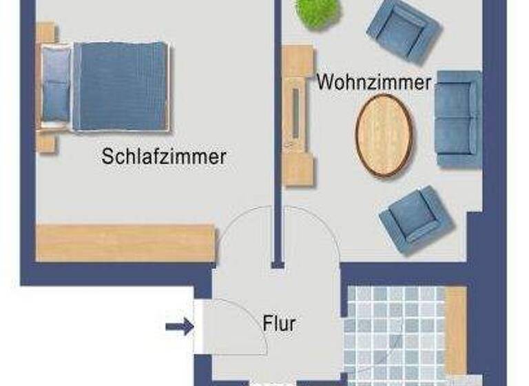 Wohnung zum Kauf provisionsfrei 134.300 € 2 Zimmer 54,7 m² 1. Geschoss Vorarlberger Damm 6 Schöneberg Berlin 12157