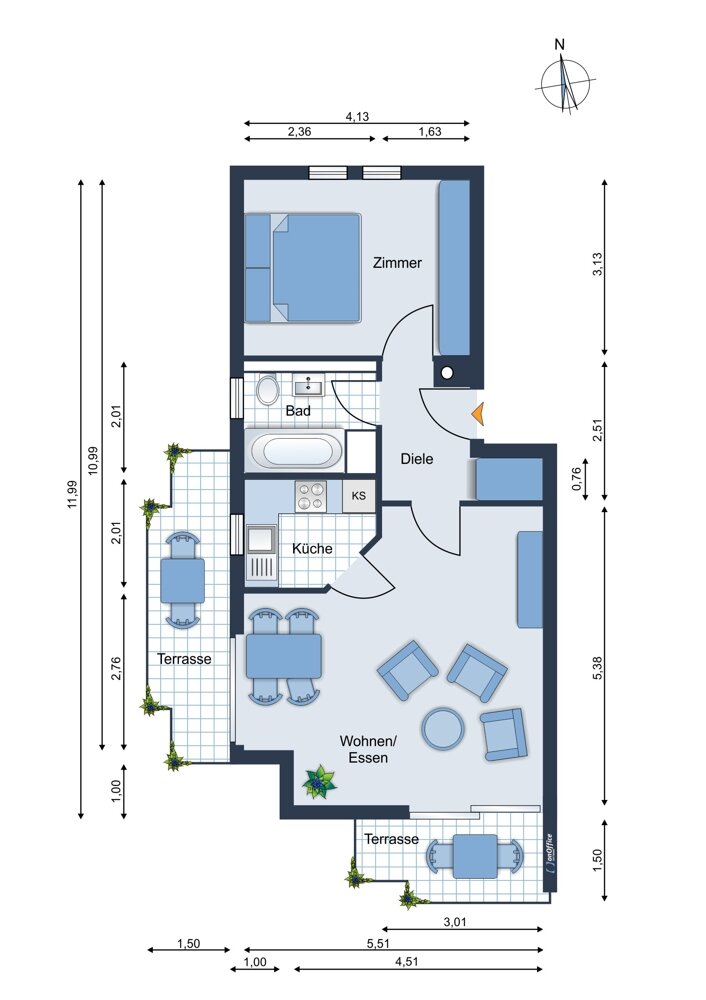 Wohnung zur Miete 504 € 2 Zimmer 55 m²<br/>Wohnfläche EG<br/>Geschoss 01.03.2025<br/>Verfügbarkeit Körbecke Möhnesee 59519