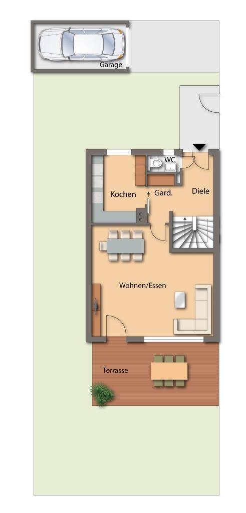 Reihenendhaus zum Kauf 626.000 € 4,5 Zimmer 129,8 m²<br/>Wohnfläche 364,1 m²<br/>Grundstück Kornburg / Worzeldorf Nürnberg 90455