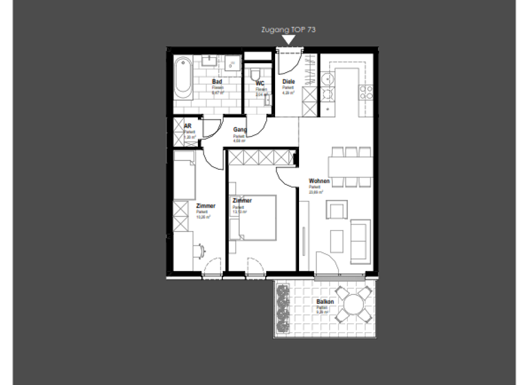 Wohnung zum Kauf 379.100 € 3 Zimmer 66 m² 3. Geschoss Schwechat 2320