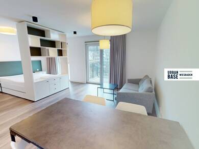 Studio zur Miete 733 € 1 Zimmer 43,9 m² 5. Geschoss frei ab 01.08.2025 Klingholzstraße 8 Hauptbahnhof Wiesbaden 65189