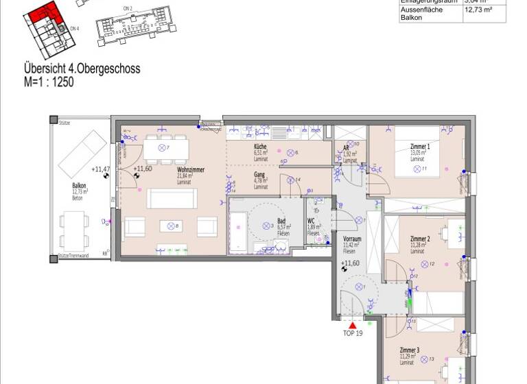 Wohnung zum Kauf - Erstbezug 371.930 € 4 Zimmer 90,6 m² frei ab 01.09.2026 Elisabeth Bollenberger - Gasse Wiener Neustadt 2700