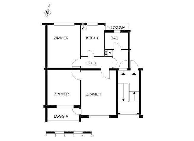 Wohnung zur Miete 669 € 3 Zimmer 68,6 m² 1. Geschoss frei ab 30.05.2026 Kurfürstenallee 56 Gartenstadt Vahr Bremen 28211