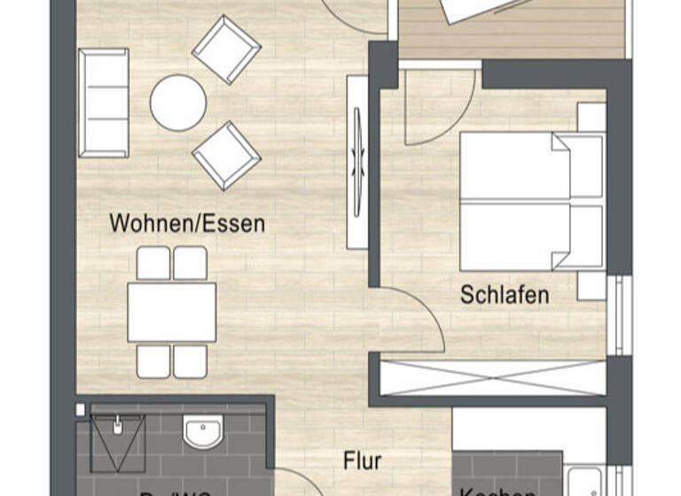 Wohnung zur Miete 710 € 2 Zimmer 58,4 m²<br/>Wohnfläche 2.<br/>Geschoss 01.06.2025<br/>Verfügbarkeit Crailsheim Crailsheim 74564
