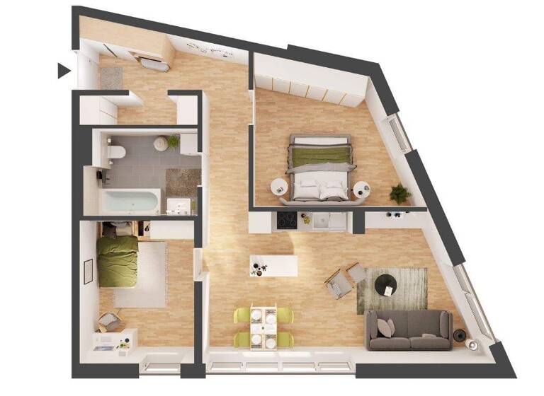 Wohnung zum Kauf - Neubau provisionsfrei 312.000 € 3 Zimmer 70,9 m² EG Nußdorfer Straße 2 Lienz 9900