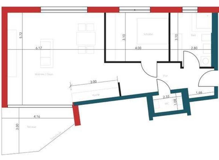 Wohnung zur Miete 1.200 € 2 Zimmer 76,2 m² frei ab 01.03.2026 Illertissen 89257