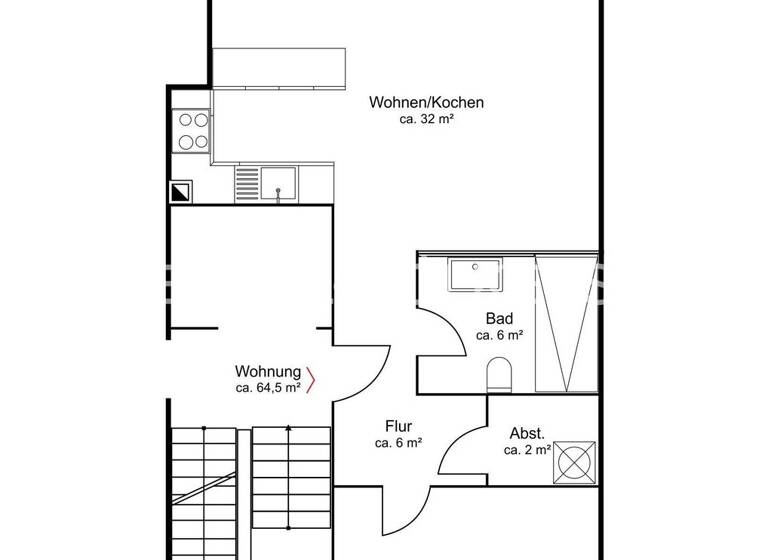 Wohnung zum Kauf 680.000 € 2 Zimmer 65 m² Barmbek-Süd Hamburg 22083