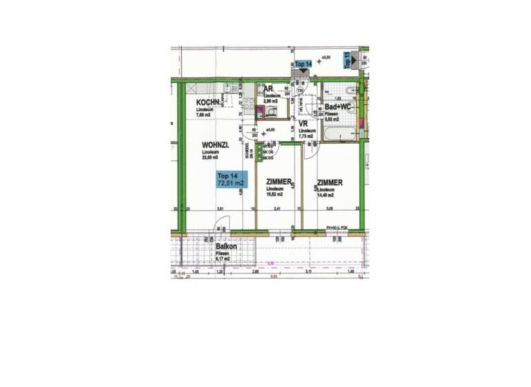 Wohnung zur Miete 1.006 € 3 Zimmer 72,5 m² frei ab sofort Kirchengasse 6a Mistelbach 2130