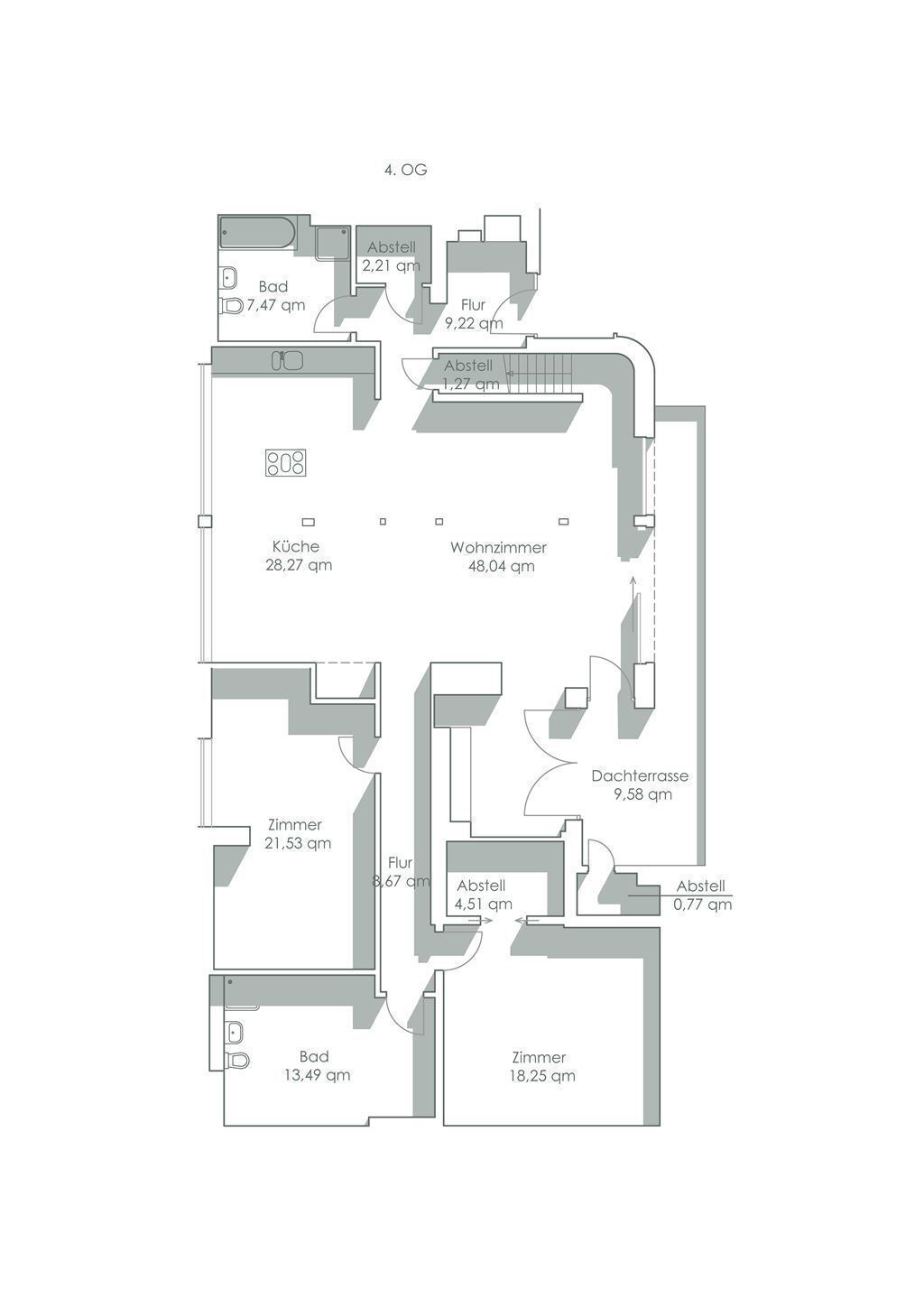 Penthouse zum Kauf 4 Zimmer 219 m²<br/>Wohnfläche Harvestehude Hamburg 20144