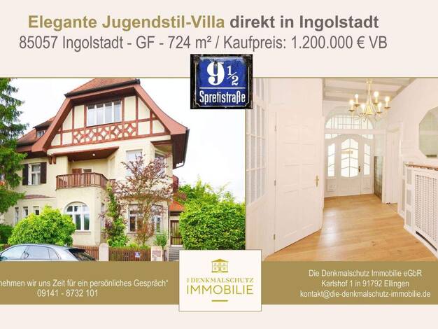 Haus zum Kauf 1.200.000 € 442 m² 724 m² Grundstück Ingolstadt 85057