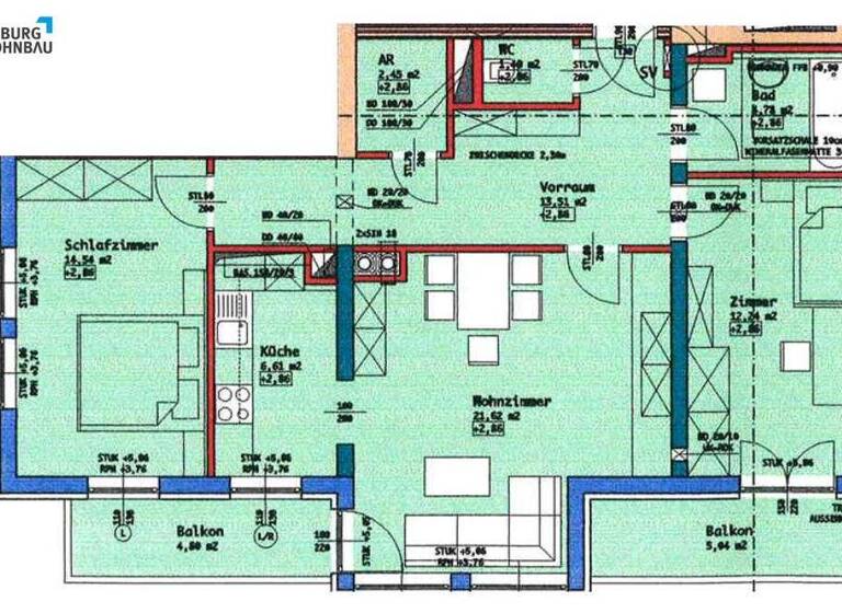 Wohnung zur Miete 501 € 3 Zimmer 77,2 m² Schareckstraße 23 Bad Gastein 5640