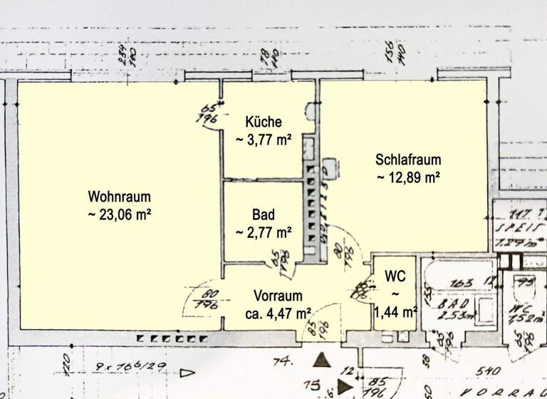 Wohnung zur Miete 777 € 2 Zimmer 49 m² Wien 1130