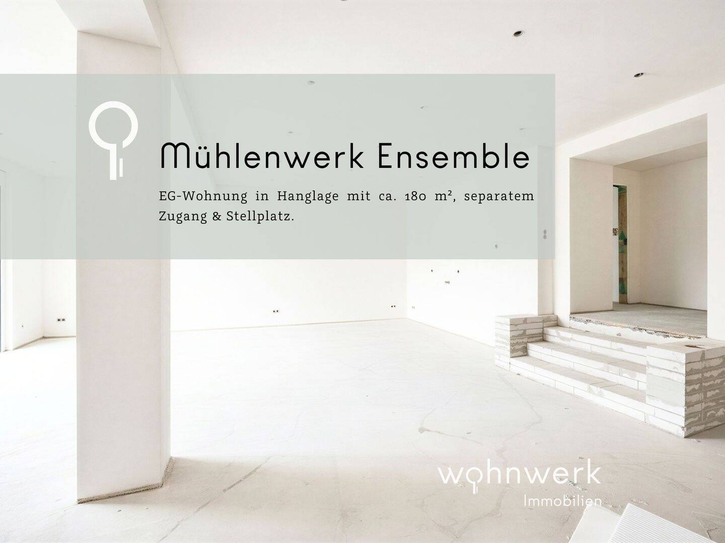 Immobilie in Engen - Mühlenwerk Ensemble - EG-Wohnung in Hanglage mit ca. 180 m², separatem Zugang & Stellplatz - Bild 0