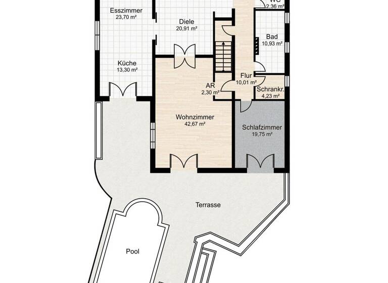 Einfamilienhaus zum Kauf 1.150.000 € 7 Zimmer 297 m² 1.065 m² Grundstück Baden 2500