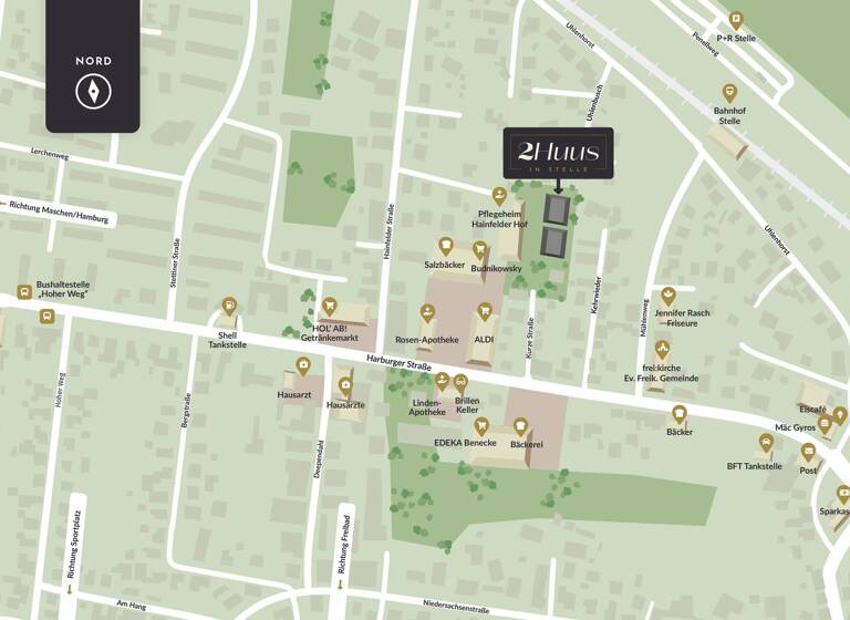 Fertig- und Musterhäuser zum Kauf Kurze Straße 5a+b Stelle 21435