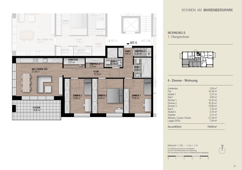 Wohnung zum Kauf 489.163 € 2 Zimmer 59,8 m²<br/>Wohnfläche Thon Nürnberg 90425