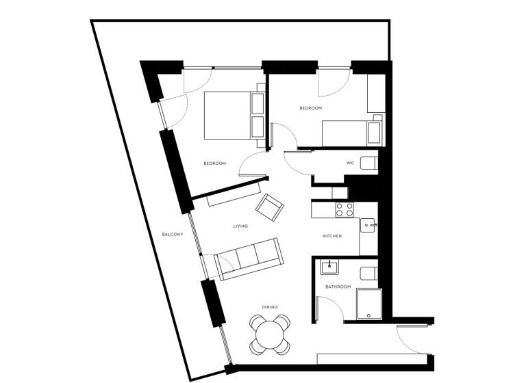 Wohnung zur Miete - Erstbezug 1.931 € 3 Zimmer 67,1 m² 18. Geschoss Dresdner Straße Wien 1200