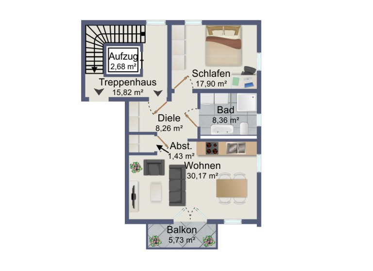 Wohnung zum Kauf - Erstbezug provisionsfrei 393.000 € 2 Zimmer 69 m² Rheidt Niederkassel 53859