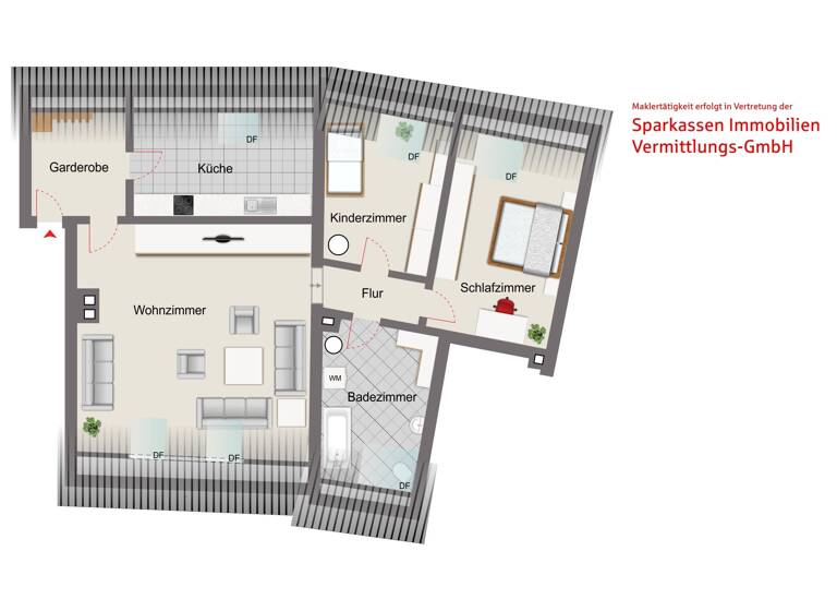 Wohnung zum Kauf 125.000 € 3 Zimmer 89,4 m²<br/>Wohnfläche Dachgeschoss<br/>Geschoss Neustadt Neustadt 92660