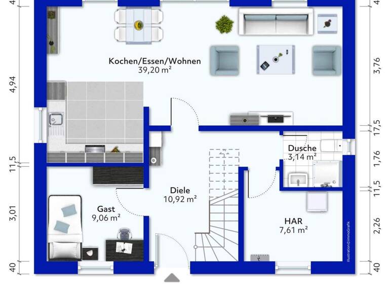 Einfamilienhaus zum Kauf - Erstbezug provisionsfrei 499.000 € 6 Zimmer 145 m² 642 m² Grundstück Weida Riesa 01587